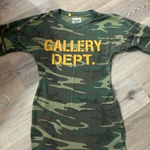 Gallery Dept. Camouflage T-Shirt dress reworked